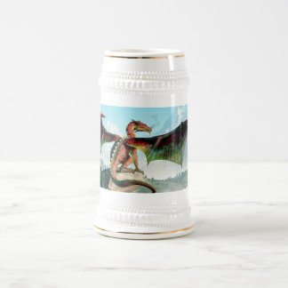 Gehockter Drache Bierglas