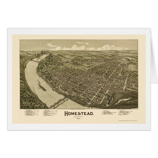Gehöft, panoramische Karte PAs - 1902 (Vorderseite (Horizontal))
