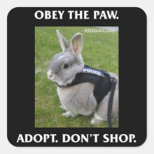 Gehorchen Sie der Paw-Aufkleber