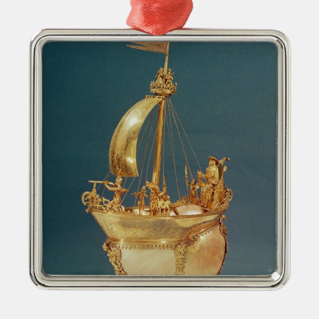 Gehörendes Nef das Kardinalsde Lothringen, 1579 Silbernes Ornament (Vorne)