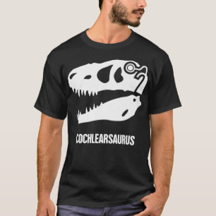 Gehörlose Bewusstsein Funny Dinosaur Cochlear T-Shirt