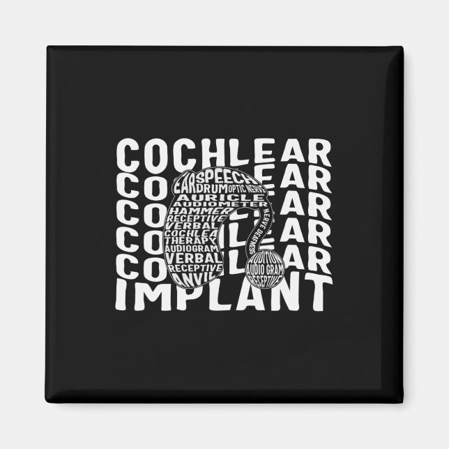 Gehörlose Bewusstsein Tod Cochlear Implant ASL H Magnet (Vorne)