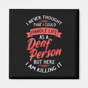 Gehörlose Bewusstsein und Gebärdensprache Magnet