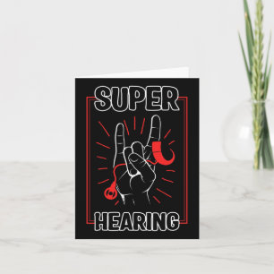 Gehörlose Bewusstseinsbildung Super Hearing Cochle Karte