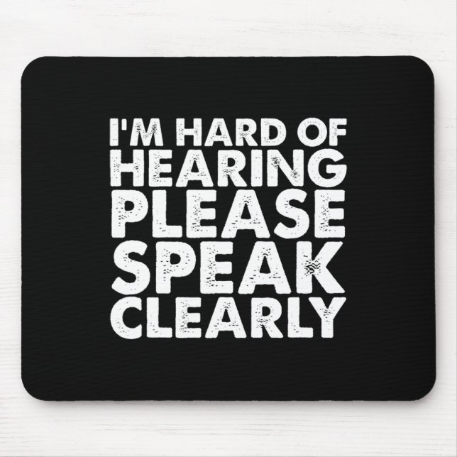 Gehörlose Hörbehinderung als Gebärdensprache Mousepad (Vorne)