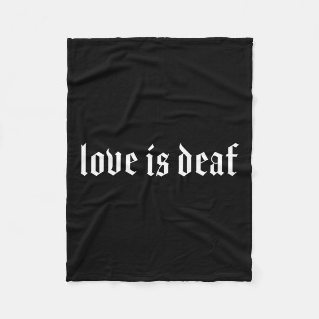 Gehörlose Selbstbewusstsein Fleecedecke (Vorderseite)