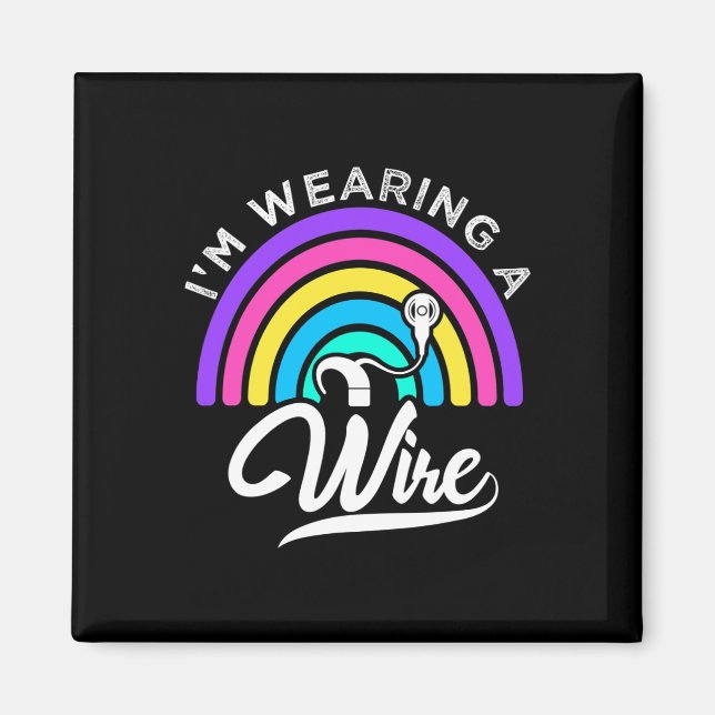 Gehörloser Spaß Gehörbehindertes Gehörbewusstsein Magnet (Vorne)