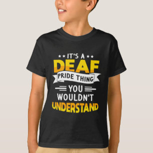 Gehörloses Bewusstsein Hörverlust und Gebärdenspra T-Shirt