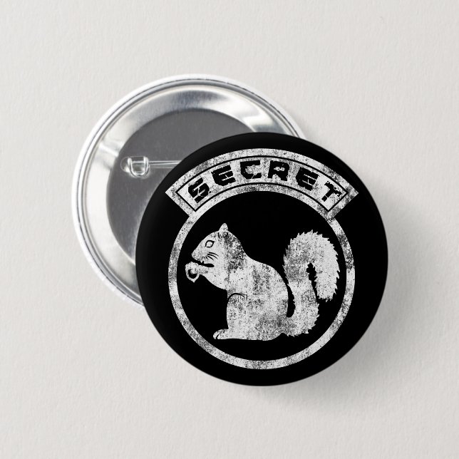 Gehörloses Eichhörnchen - beschädigt - Typ 2 Button (Vorne & Hinten)