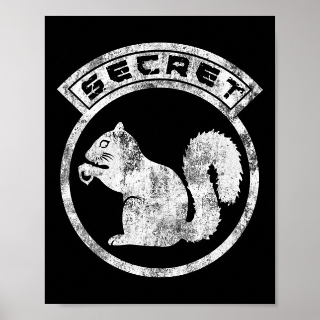 Gehörloses Eichhörnchen - beschädigt - Typ 2 Poster (Vorne)