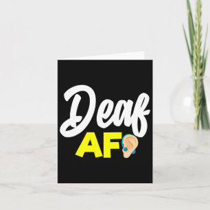 Gehörlosigkeit - Gehörlosigkeit - Gehörhaftes Bewu Karte