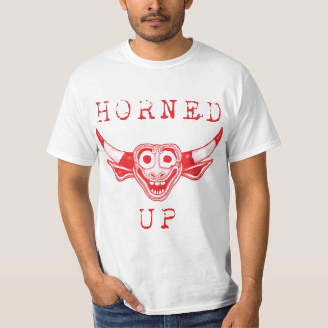 Gehörntes hohes T-Shirt (Vorderseite)