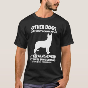 Gehorsam Deutscher Schäferhund Hunde T-Shirt