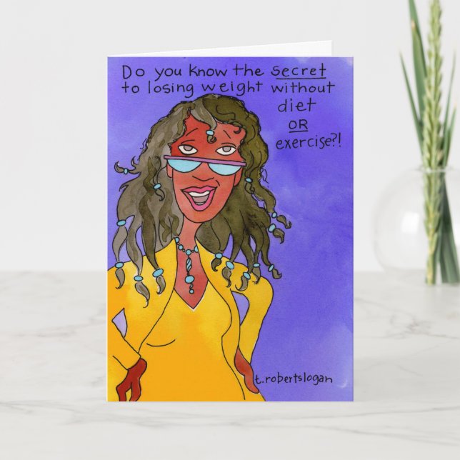 Gehört zum Verlust des Gewichts Karte (Vorderseite)