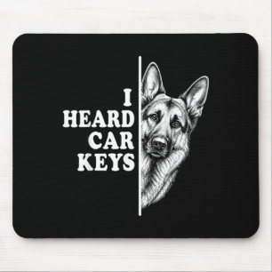 Gehörte Autoschlüssel Deutscher Schäferhund Lustig Mousepad