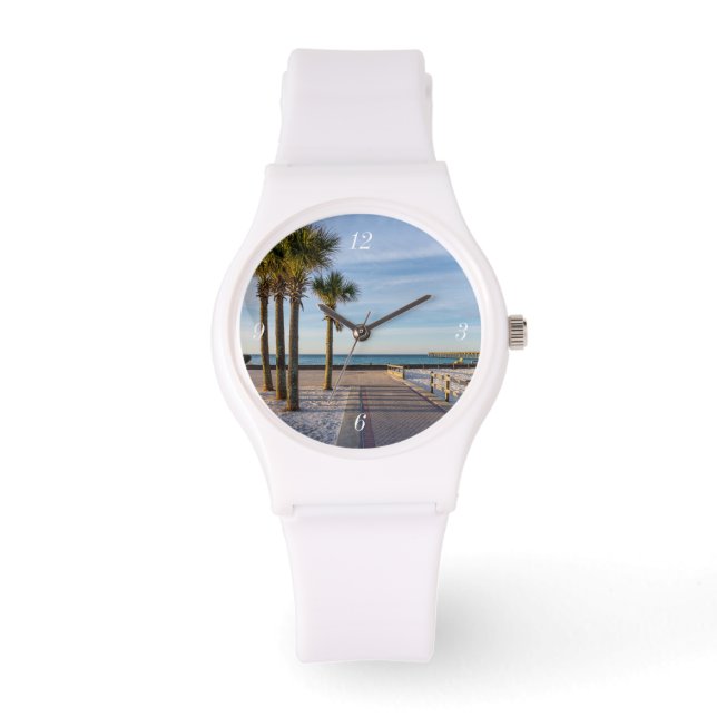 Gehpflasterter Weg zum Pensacola Beach Sporty Watc Armbanduhr (Vorderseite)