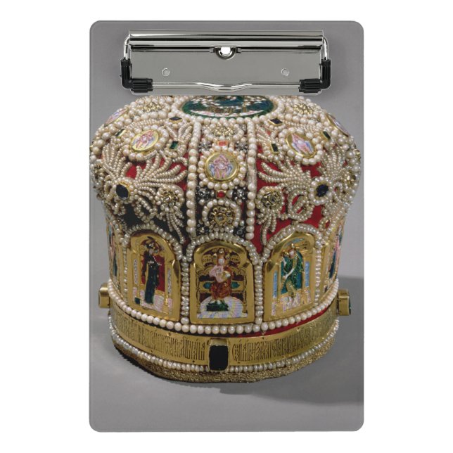 Gehrungsfugekronen-Set mit Perlen und wertvolles Mini Klemmbrett (Vorderseite)