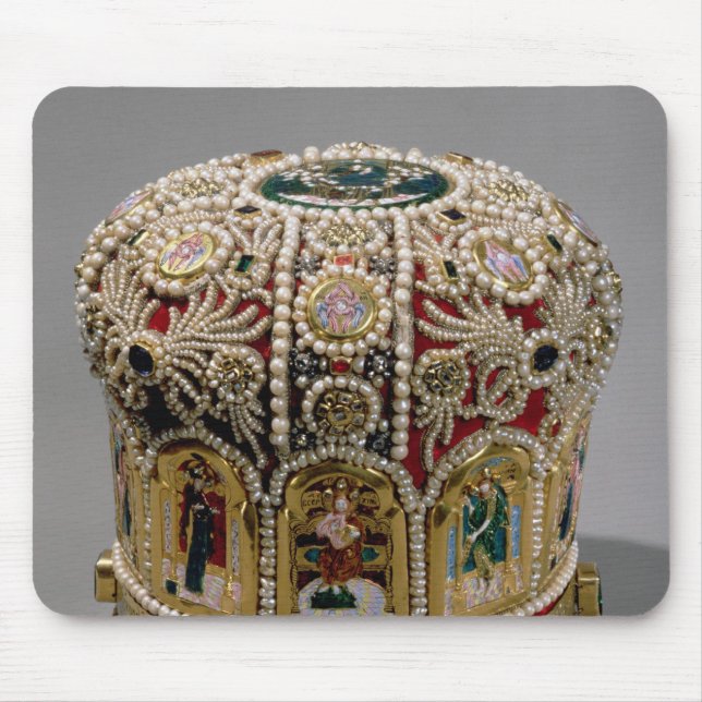 Gehrungsfugekronen-Set mit Perlen und wertvolles Mousepad (Vorne)