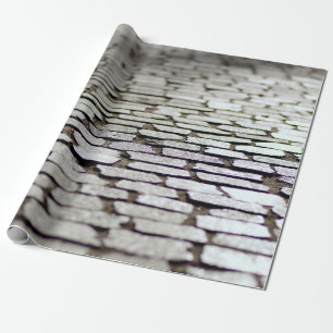 Gehsteig zu Pflastersteinen Geschenkpapier