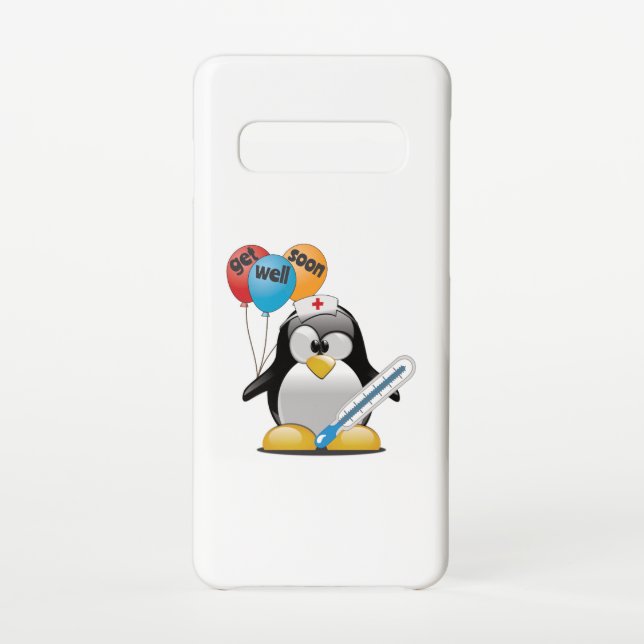 Geht es bald gut. Pinguin Nurse. Samsung Galaxy Hülle (Rückseite)