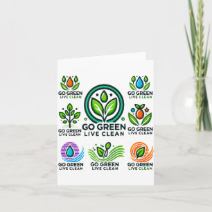 Geht grün, lebt sauber Herren Earth Day Value T-Sh Karte