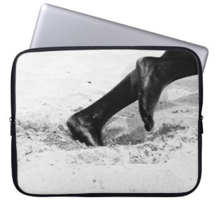 geht langsam dem Sand aus Laptopschutzhülle