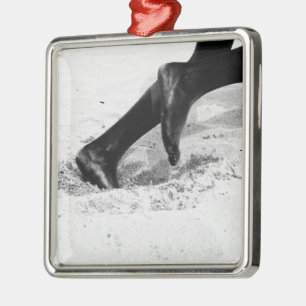geht langsam dem Sand aus Ornament Aus Metall