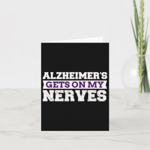 Geht mir auf die Nerven Awareness Pflegegeschenk Karte