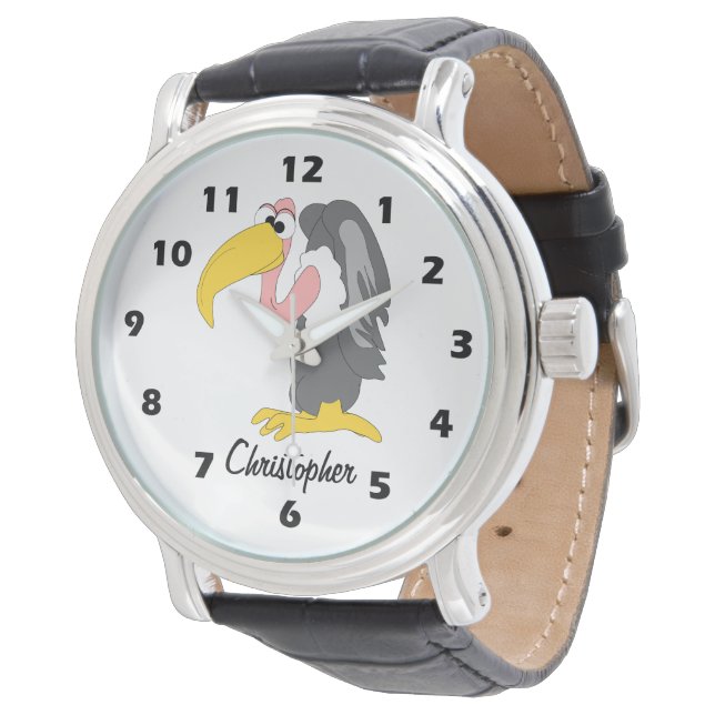 Geier Design personalisiert Armbanduhr (Schrägansicht)