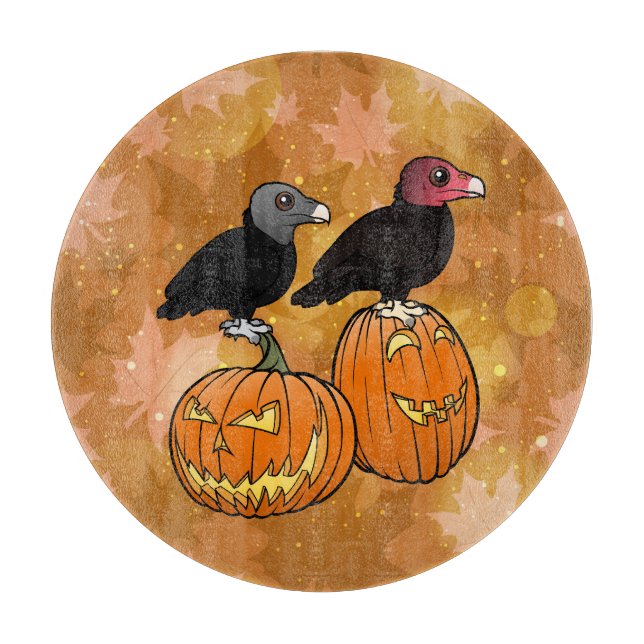 Geier feiern Halloween! Schneidebrett (Vorderseite)