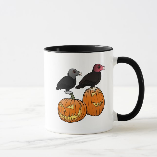 Geier feiern Halloween! Tasse (Rechts)