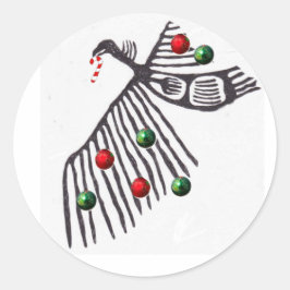 Geier-Schreine-Weihnachtsjubeln Runder Aufkleber