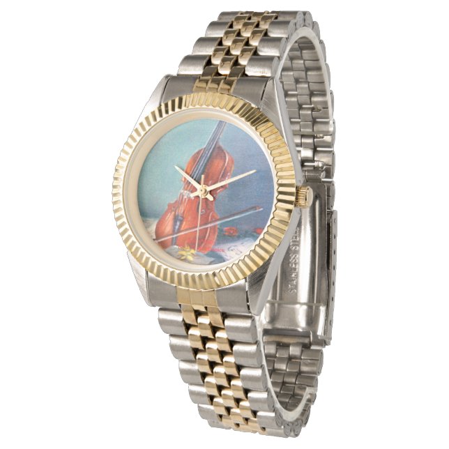 Geige/Geige Armbanduhr (Schrägansicht)