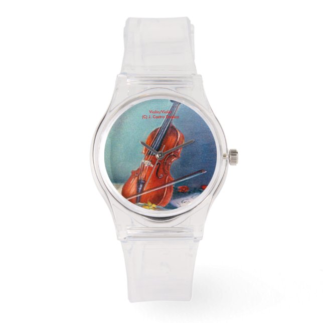 Geige/Geige Armbanduhr (Vorderseite)