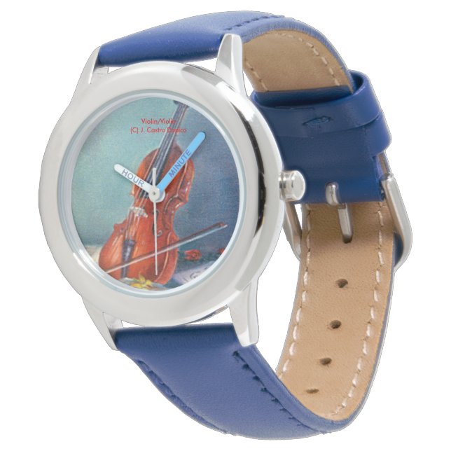 Geige/Geige Armbanduhr (Schrägansicht)