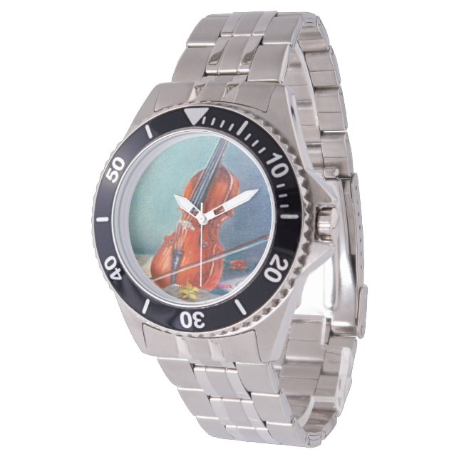 Geige/Geige Armbanduhr (Schrägansicht)