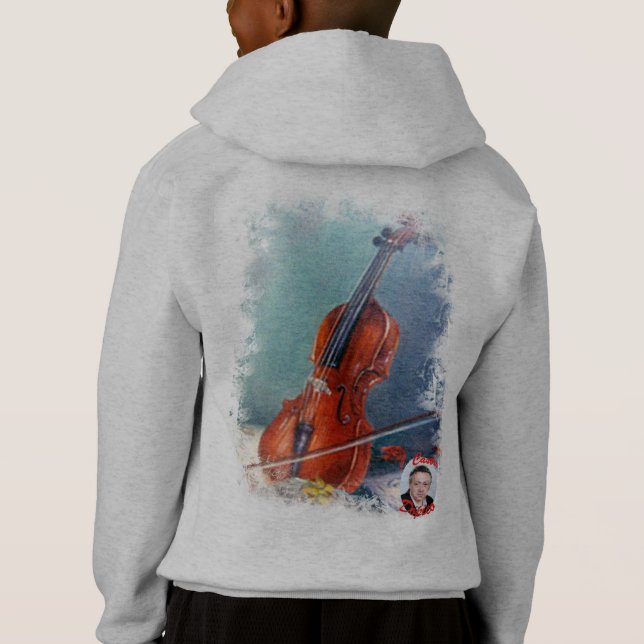 Geige/Geige Hoodie (Rückseite)
