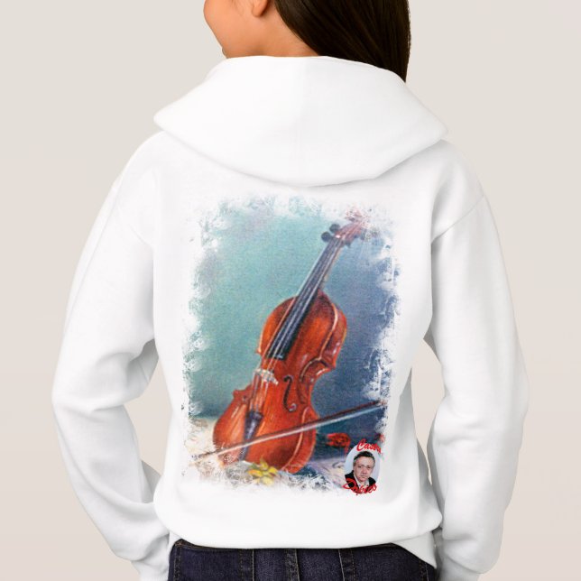 Geige/Geige Hoodie (Rückseite)