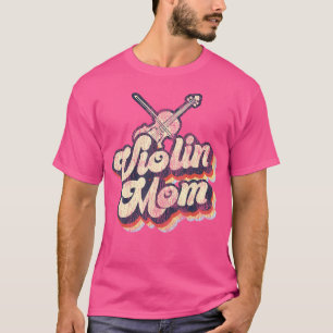 Geige Geigerin Mama Retro Vintage Geige Mama T-Shirt