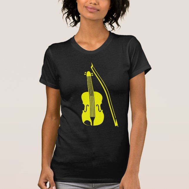 Geige - Gelb T-Shirt (Vorderseite)