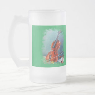Geige Mattglas Bierglas