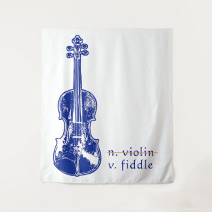 Geige Nicht Violine Bluegrass Country-Musik-Gesche Wandteppich
