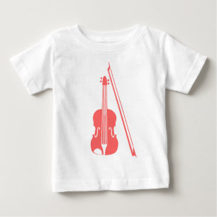 Geige - Tropisches Rosa Baby T-shirt