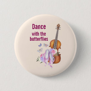 Geige- und Ballettschuhe Inspirationsquelle Button