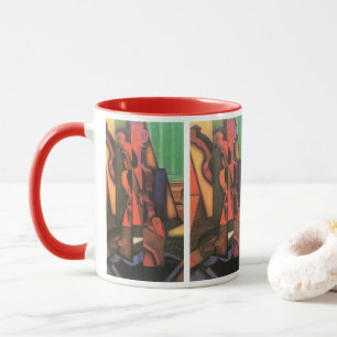Geige und Gitarre von Juan Gris, Vintage kubistisc Tasse