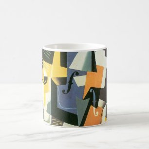 Geige und Glas von Juan Gris, Vintager Kubismus Kaffeetasse