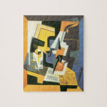 Geige und Glas von Juan Gris, Vintager Kubismus