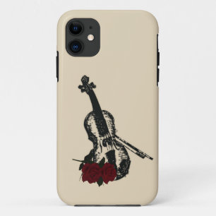 Geige und Rose Case-Mate iPhone Hülle