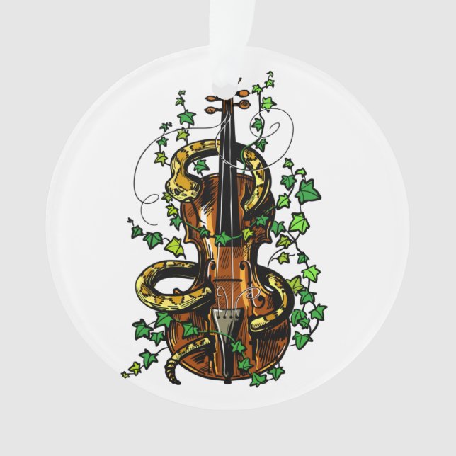 Geige und Schlange Ornament (Vorderseite)