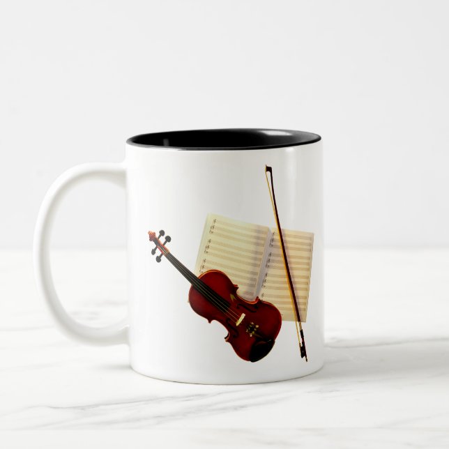 Geige Zweifarbige Tasse (Links)